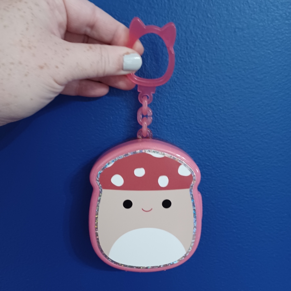 Squishmallows Squish-a-longs Clip-on Malcolm The Mushroom + 3 Mini-Squish